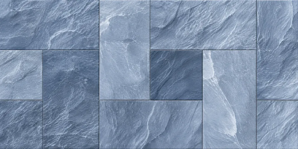 [AQU2] Aqua Ceramic Blue-Grey Stone-Effect Ceramic Wall Tile