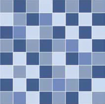 [ATL1] Carreau de sol en céramique effet mosaïque Atlantik Bleu