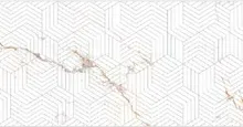 [AZU] Azure White Geometric Marble-Effect Ceramic Wall Tile (30x60)