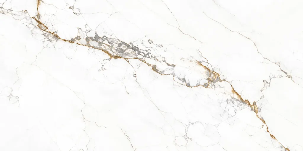Azure White Geometric Marble-Effect Ceramic Wall Tile