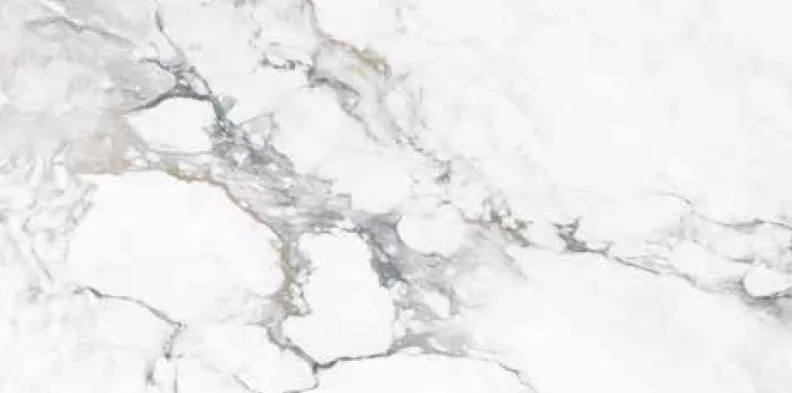 [ELL1] Carreau en porcelaine effet marbre blanc gris Ella