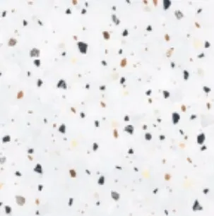 Bianca Glossy White Terrazzo-Effect Porcelain Tile