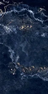 [FOR] Fortuna Dark Blue Marble-Effect Porcelain Tile