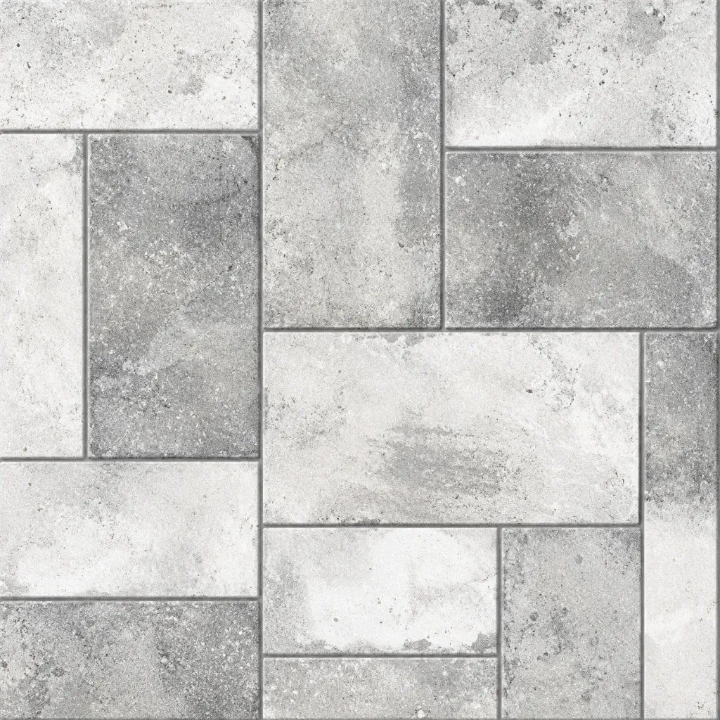 Fresno Grey Stone-Effect Ceramic Floor Tile