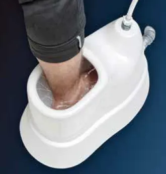 [0009-0905] Unité de lave-pieds à rebord surélevé blanc