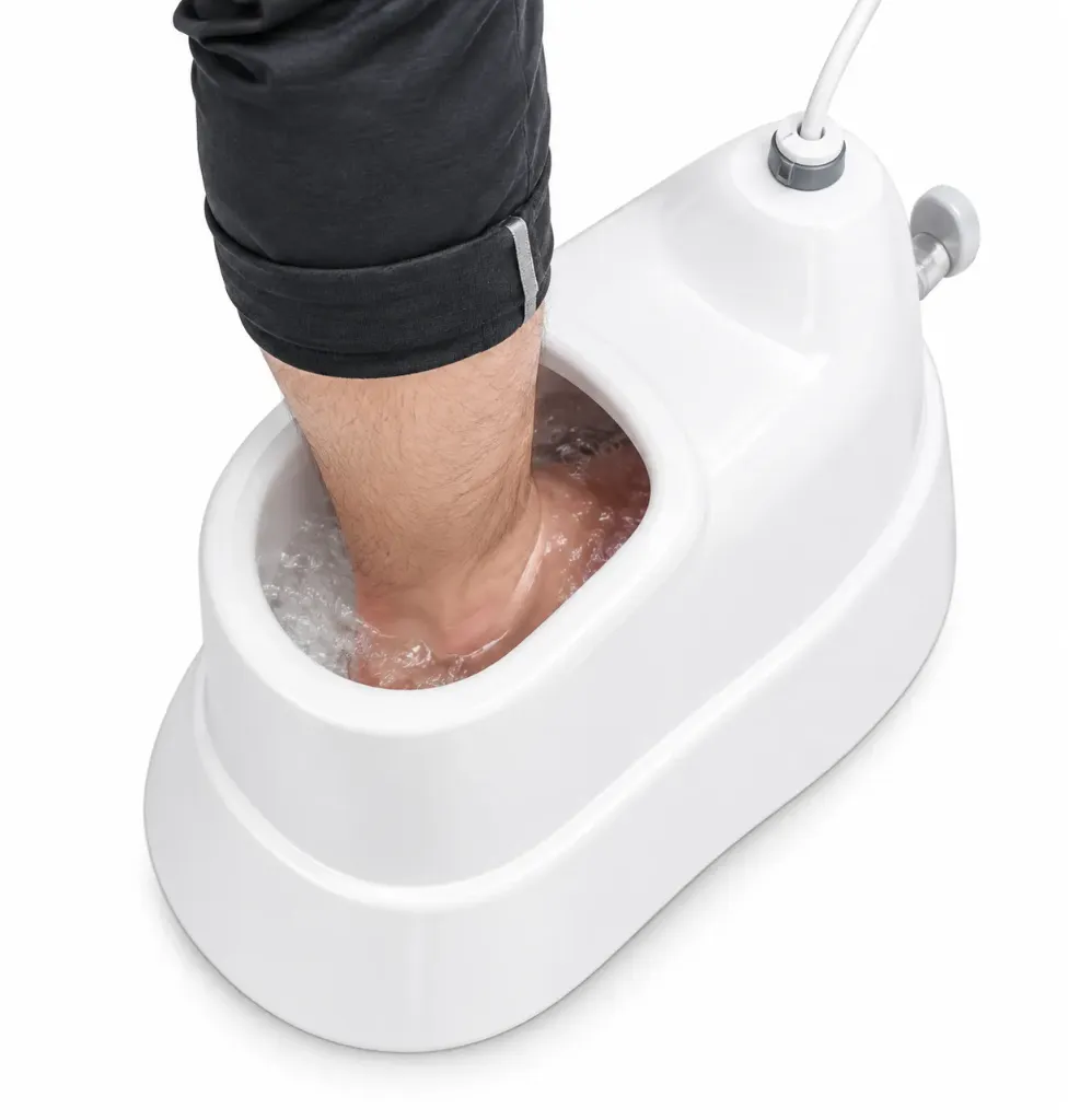 [0009-0905] White Raised-Rim Foot Washer Unit