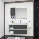 Sunny 100 cm Bathroom Furniture Set with Nova 70 Washbasin and LED Mirror