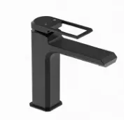 Quadro Black Single-Handle Rectangular Spout Wash Basin Faucet