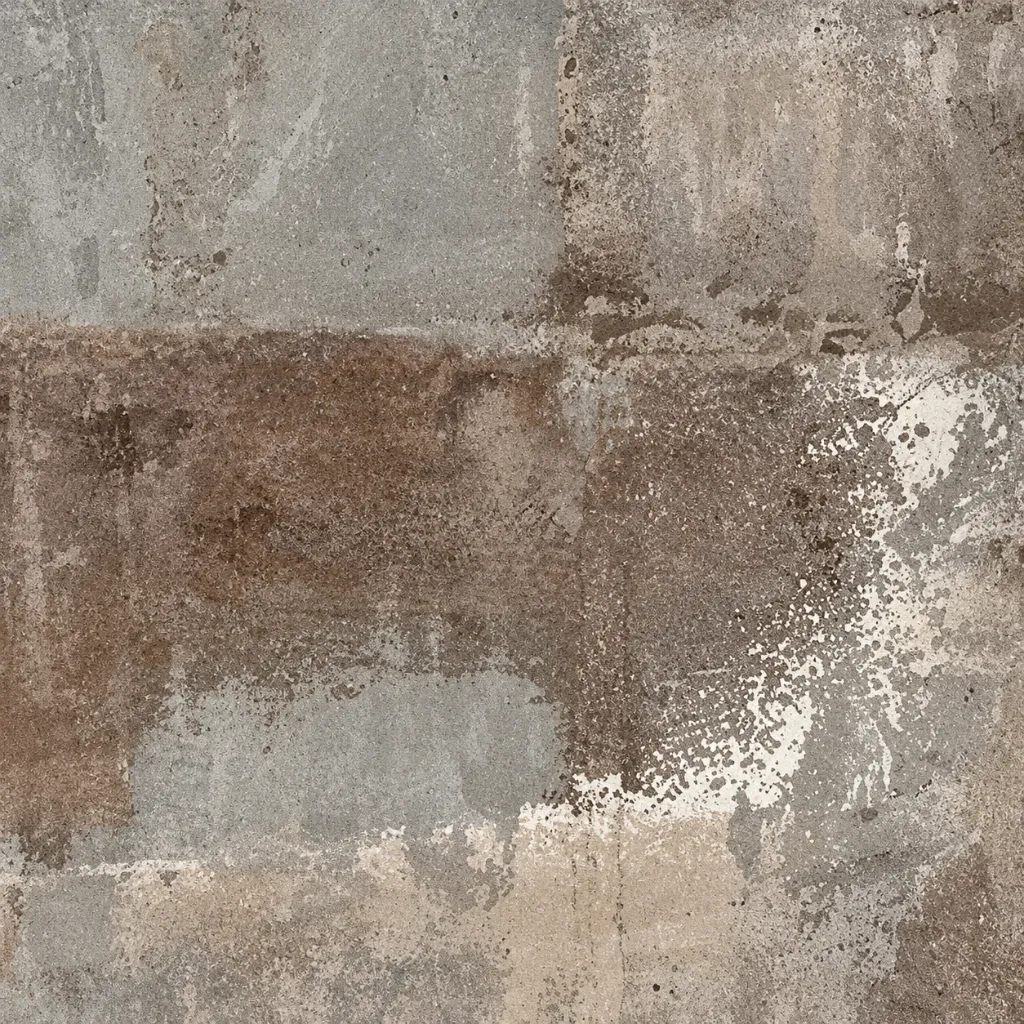 BENGAL Grey Brown Stone-Effect Ceramic Floor Tile (Oxido)
