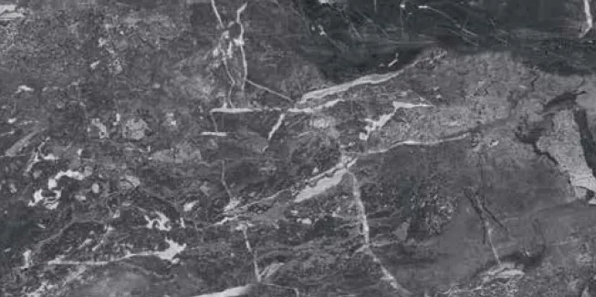 [BIG6] Biga Light Grey Marble-Effect Porcelain Tile (Anthracite)