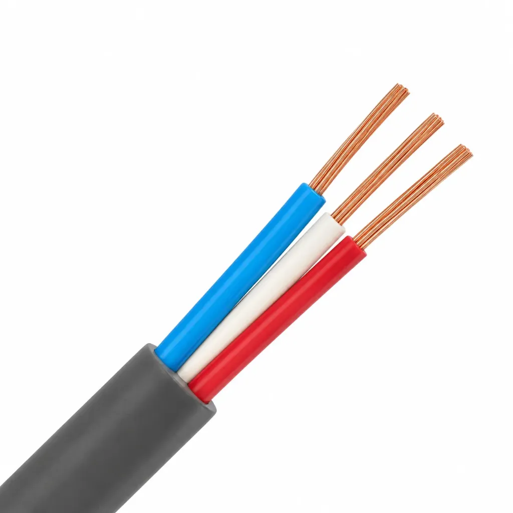Flat NYM Twin and Earth PVC Cable 300/500V (2x1)