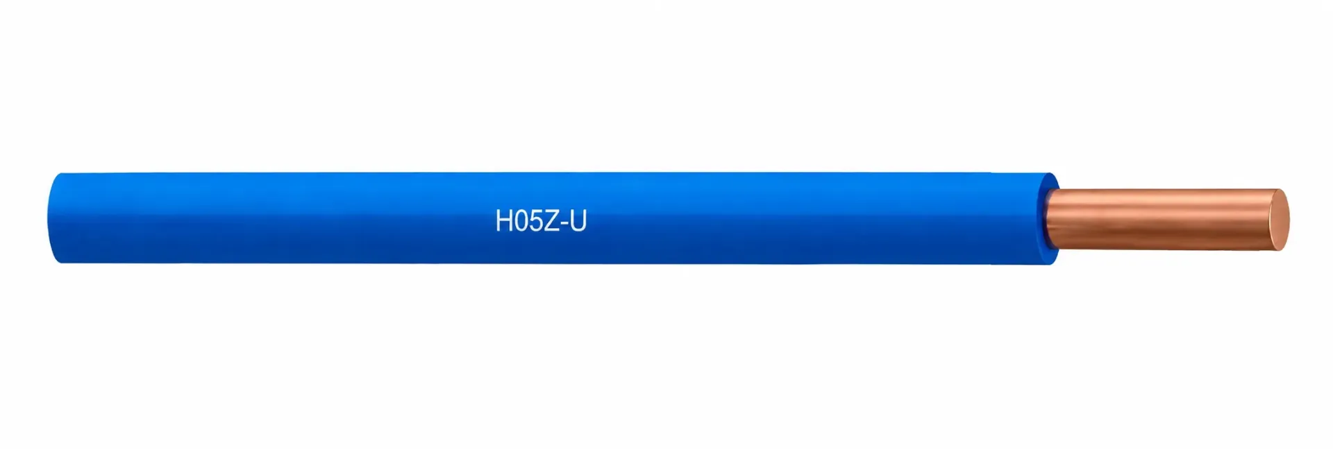 Câble isolé H05Z-U Bleu XL HFFR sans halogène (Noir, 0.5)