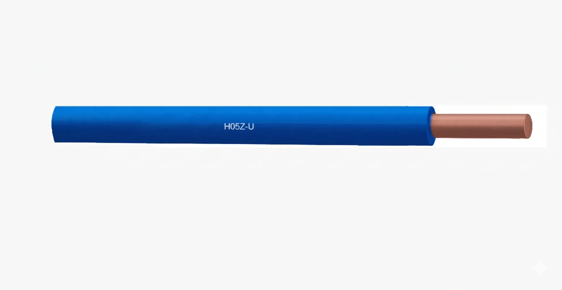 Câble isolé H05Z-U Bleu XL HFFR sans halogène (Noir, 0.5)