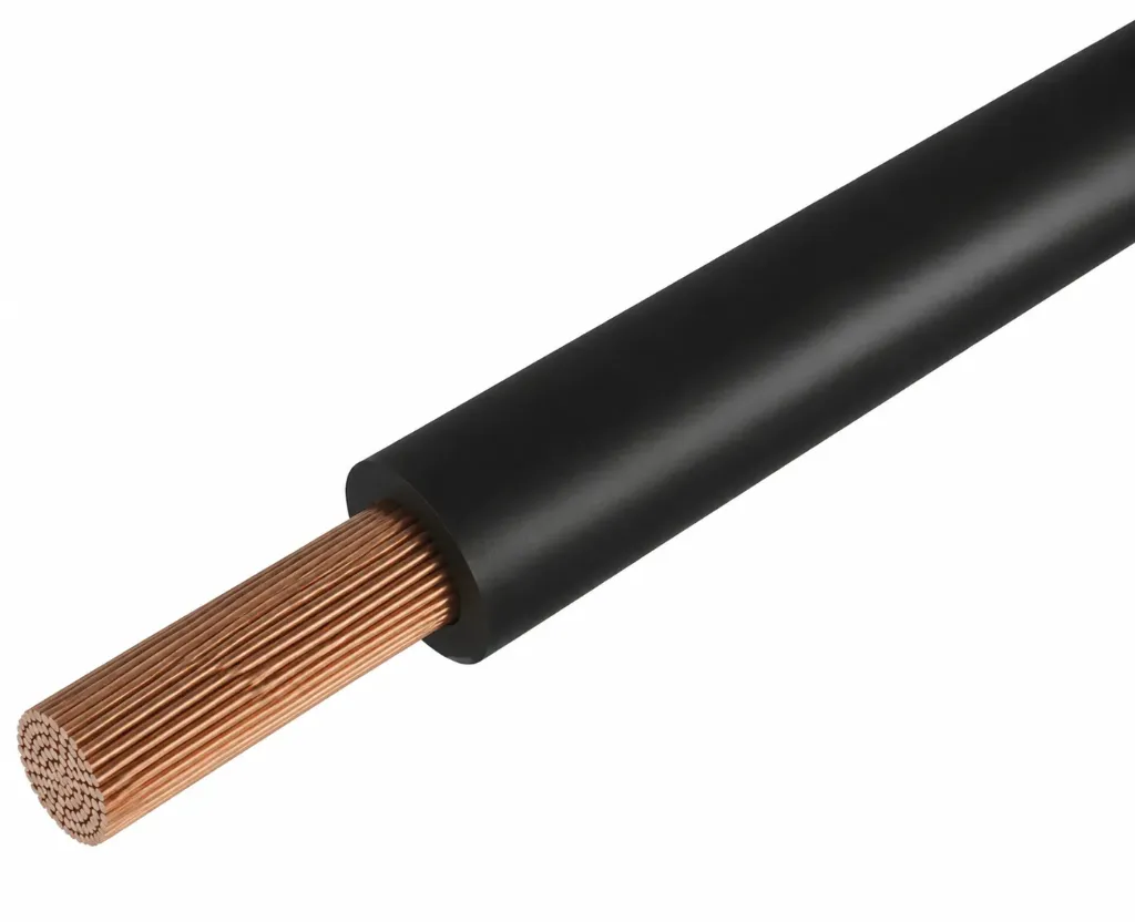 Câble flexible en PVC résistant à la chaleur H07V2-K (NYAF) 90 C, noir (Noir, 0.5)