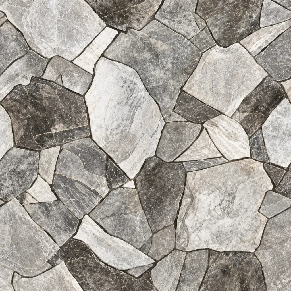 [KIL2] Carreau de sol céramique effet pierre Kilyos beige gris (Anthracite)