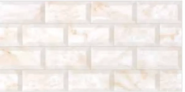 [KON3] Carreau de cuisine en céramique Konsept motif brique blanche (Beige)