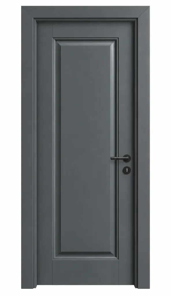Porte panneau laquée anthracite F-55