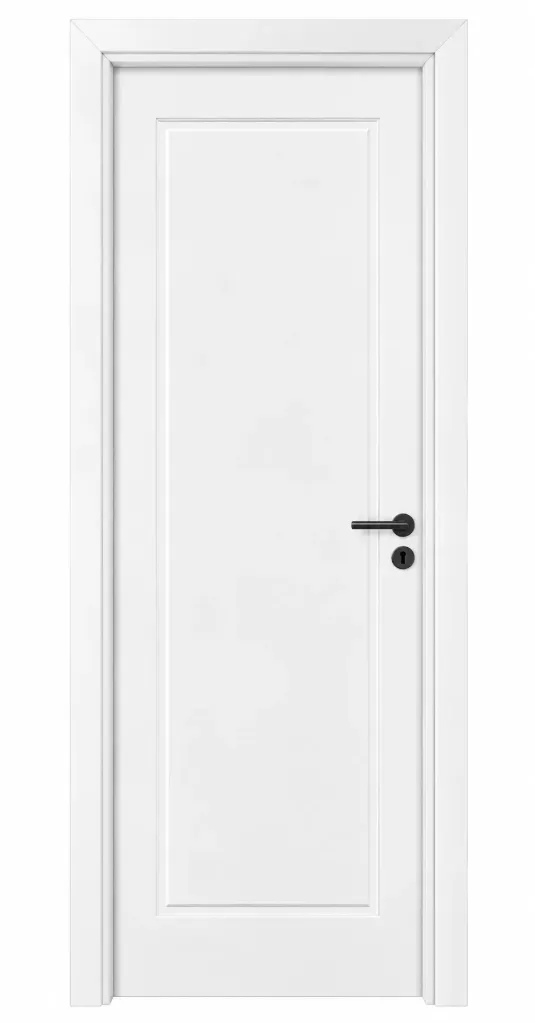 Model F-58 White PVC Raised Panel Door