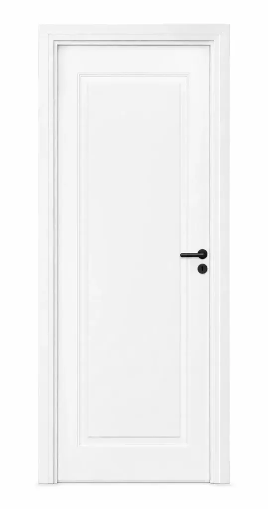 Model F-58 White PVC Raised Panel Door (10cm)