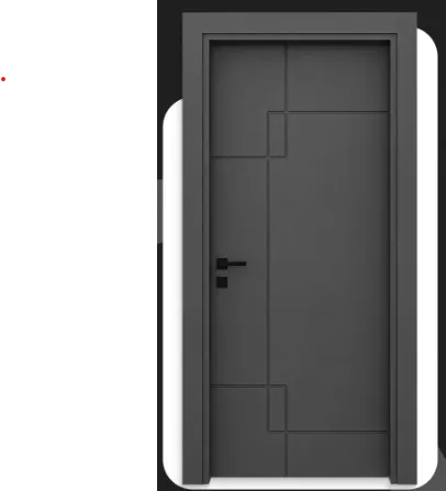 Porte Microlaminée Anthracite Modèle F-61 Classic Line avec Design à Lignes Géométriques (10 cm)