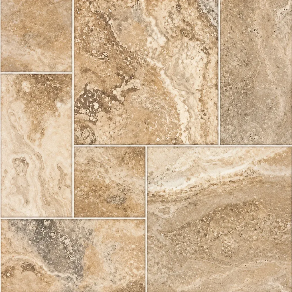 [MNT3] Carreau de sol en céramique effet pierre gris beige Montana (Antique)