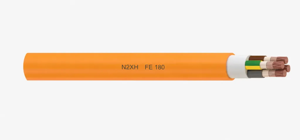 Câble N2XH FE 180 Résistant au Feu Sans Halogène 0,6/1 kV (1x10)