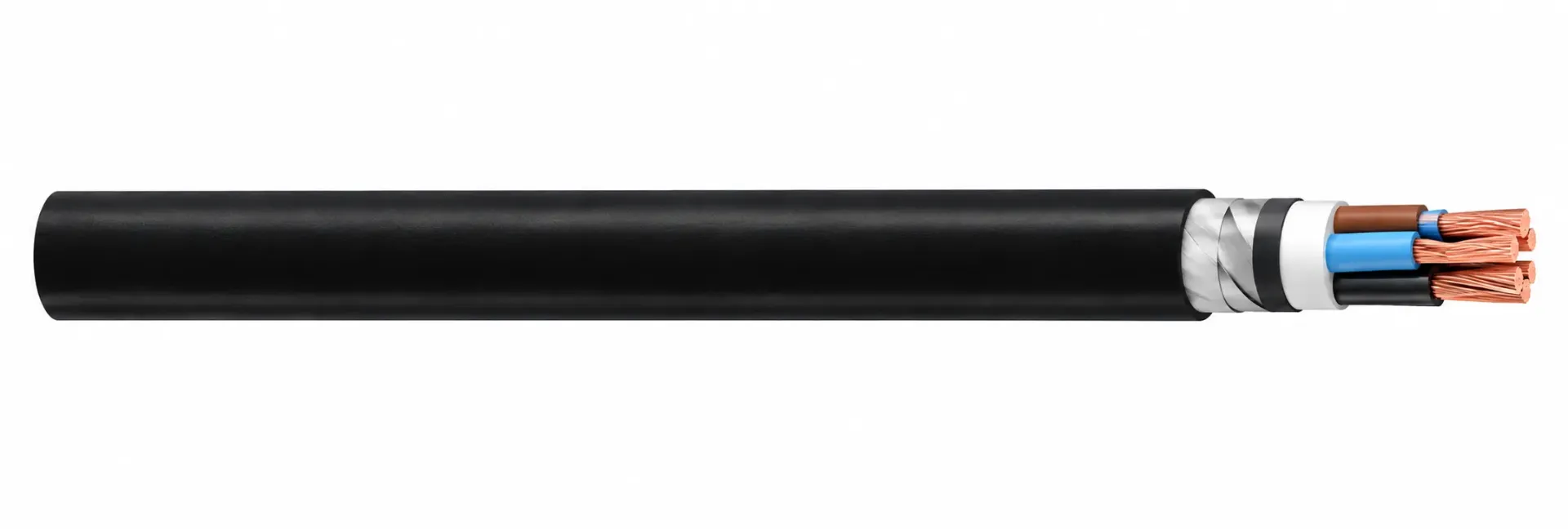 Câble blindé rond N2XRY (YXZ2V) XLPE SWA 0,6/1kV (1x10)