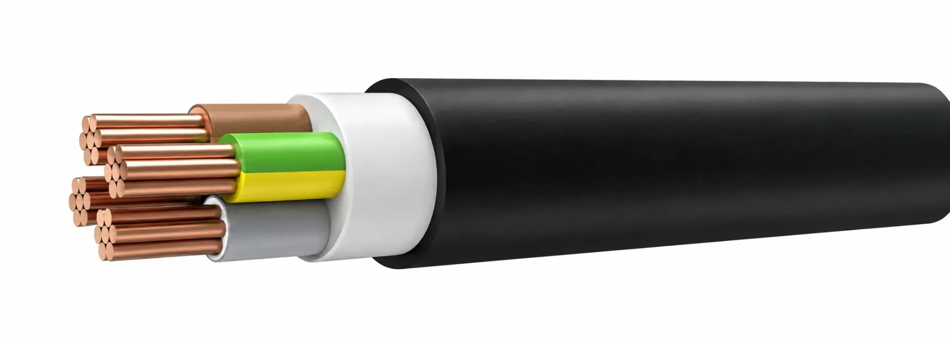 NYY (YVV) 0.6/1kV PVC Copper Power Cable (1x4)