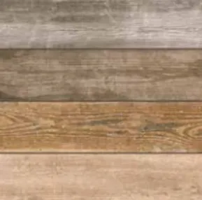 Pergola Wood-Effect Ceramic Floor Tile in Brown and Grey (Brown)