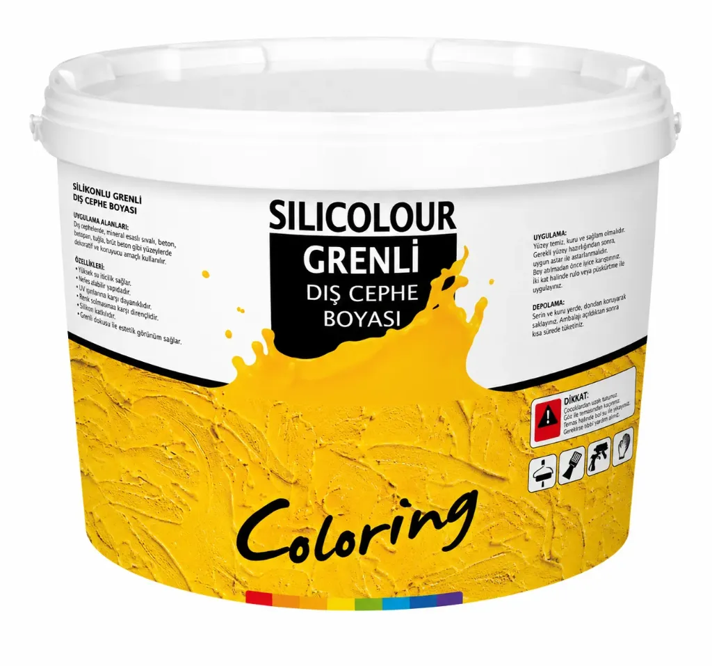 Silicolor Granular Water Repellent Silicone Exterior Paint (Base A, 3.5 Kg)