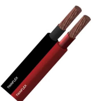 Câble batterie Twinflex PVC rouge et noir 0,6/1 kV (2x0.50)