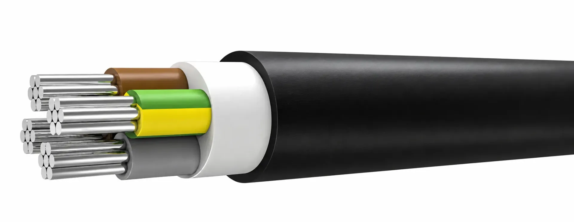 Câble Aluminium XLPE Norme Française U-1000 AR2V 0,6/1kV (1x16)