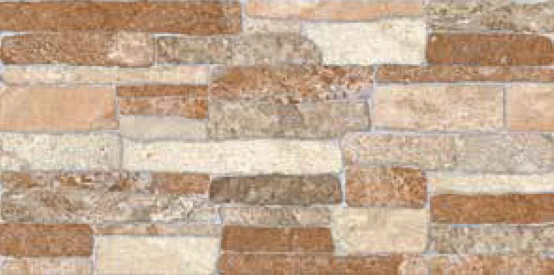 [VOL2] Volkan Stone-Effect Multi-Colour Ceramic Wall Tile (Cotto)