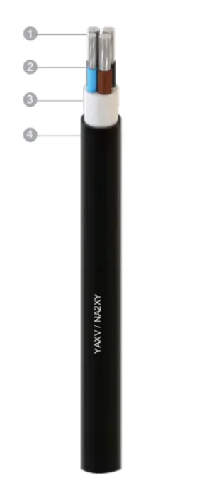 Câble en aluminium YAXV (NA2XY) 0,6/1kV XLPE - 90°C (1x16)