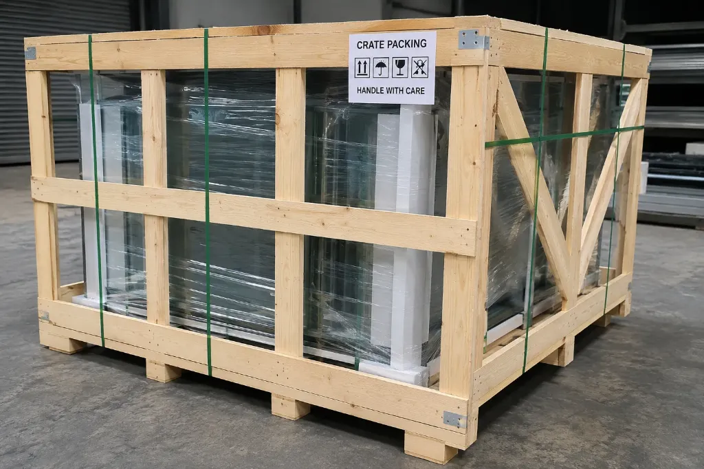 Aluminium Product Crate Packing