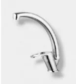 Chrome-Plated Brass High-Arc Single-Lever Faucet