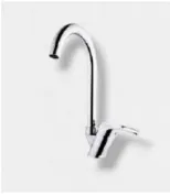 Chrome High-Arc Gooseneck Faucet with Single Lever Handle