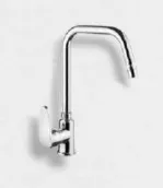 [1036] Chrome-Look High-Arc Gooseneck Single-Handle Faucet