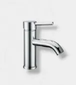Chrome-Look Single Lever Curved Spout Faucet