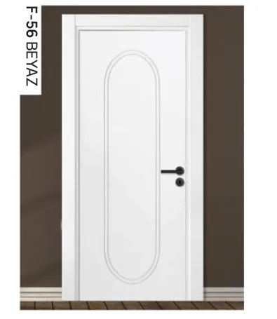 F-56 White Lacquer Door with Arched Panel Design (10cm)