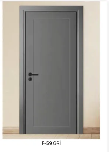 F-59 Grey Lacquer Door with Single Panel Design (10cm)