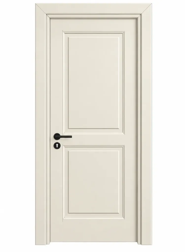 F-63 Cream Lacquer Two-Panel Door