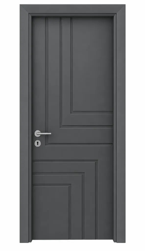 Model F-70 Grey Lacquer Door with Recessed Panel Detail (10cm)