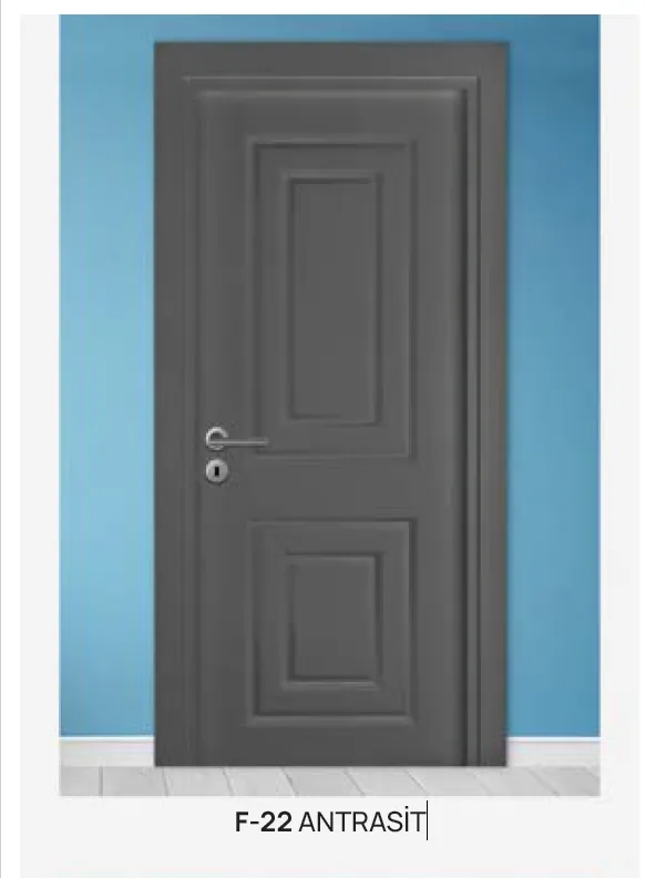 F-22 Anthracite PVC Foil Cover Raised Panel Door (10 cm)