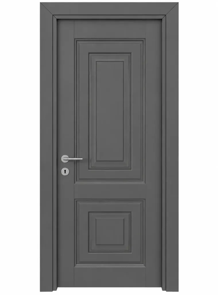 F-22 Anthracite PVC Foil Cover Raised Panel Door