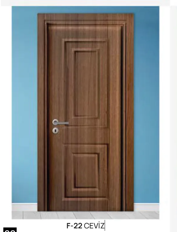 F-22 Walnut PVC Foil Panel Door