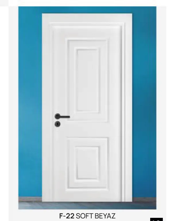 Model F-22 Soft White PVC Foil Covered Raised Panel Door