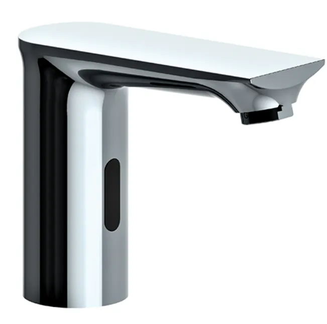 [FLB13-2-BN] Chrome-Like Photocell Wash Basin Faucet with Flat Spout and Single Water Inlet