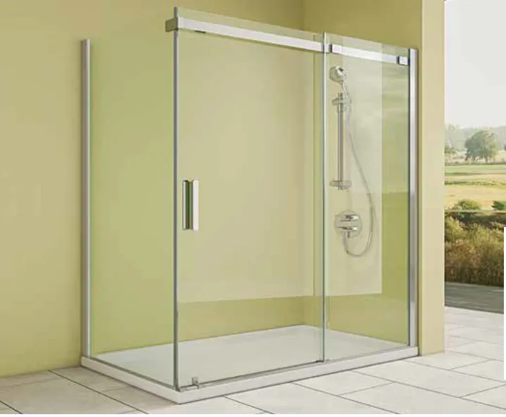 Matrix 195 cm Standard Height Aluminium Shower Cabin with Clear Panels (Black, 120x80)