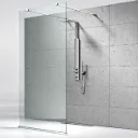 Cabine de Douche à l'Italienne avec Panneau Transparent, Hauteur Standard 190